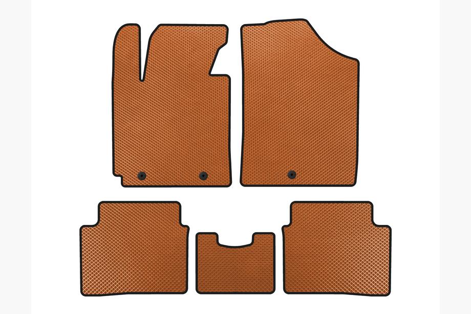 Hyundai Veloster 2011-2017 Tapis de sol EVA (Orange) Image