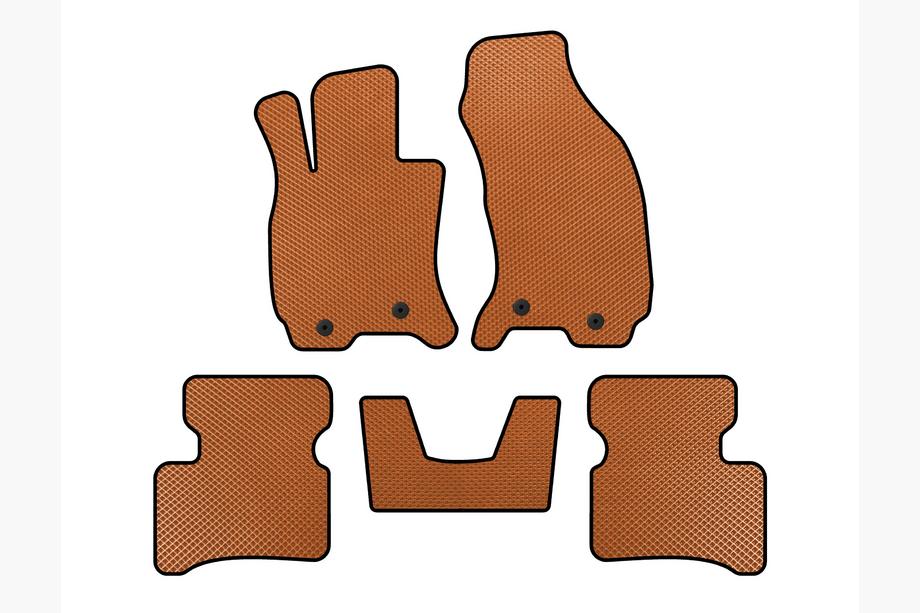 Jaguar X-Type 2001-2009 Tapis de sol EVA (SD, Pédale d'accélérateur au plancher, Orange) Image