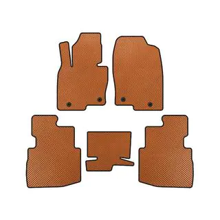 Tapis de sol EVA (2 Rangées, 7 Places, Orange)