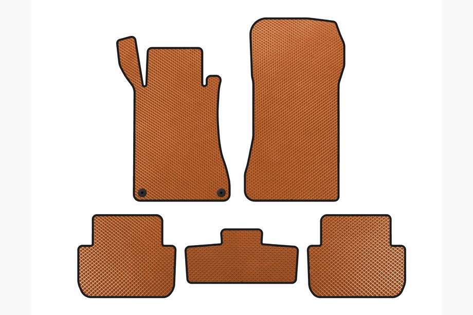 Mercedes CLK W209 2002-2010 Tapis de sol EVA (Coupé, Orange) Photo 1