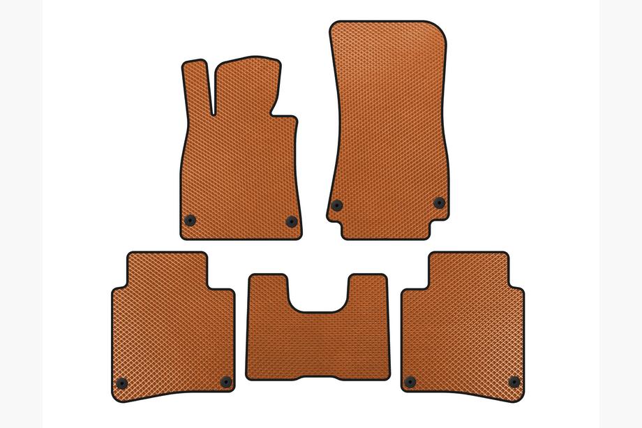 Mercedes S-class W222 2013-2022 Tapis de sol EVA (2017-2020, SD, Empattement Long, Orange) Image