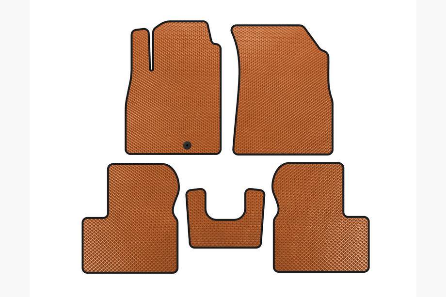 Nissan Micra K13 2011-2016 Tapis de sol EVA (Orange) Image