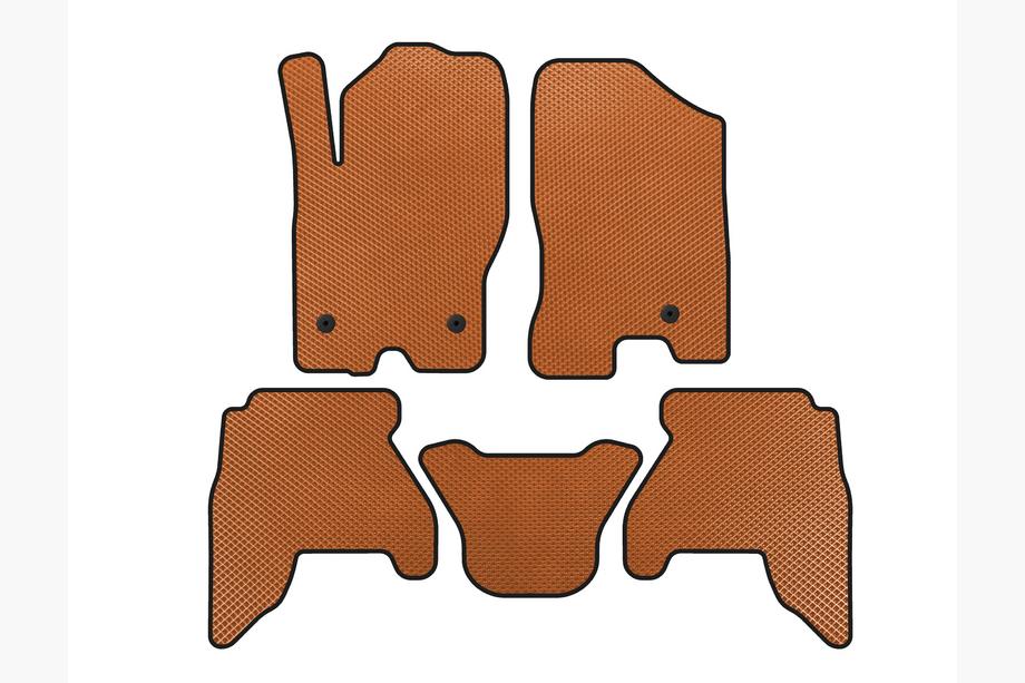 Nissan Pathfinder R51 2005-2014 Tapis de sol EVA (2 rangées, Orange, 2010-2014) Image