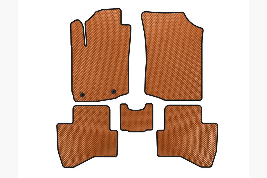 Peugeot 108 2014-2021 Tapis de sol EVA (HB, Orange) Image