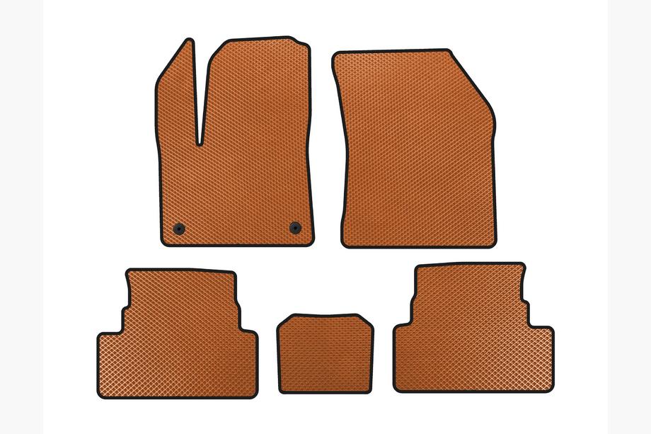 Peugeot 3008 2016-2023 Tapis de sol EVA (Orange) Image