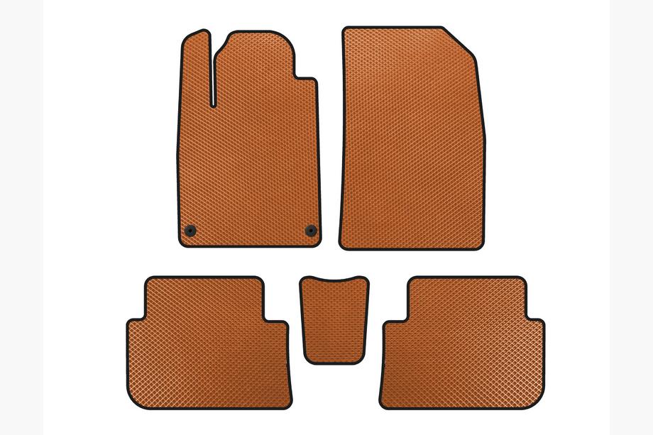 Peugeot 407 2004-2011 Tapis de sol EVA (SD, Orange) Image