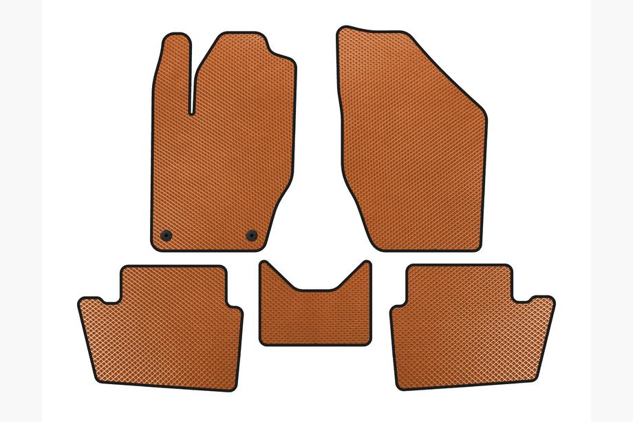 Peugeot 408 2010-2018 Tapis de sol EVA (Orange) Photo 1