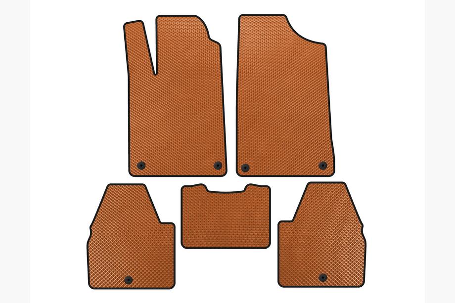 Peugeot 607 1999-2010 Tapis de sol EVA (SD, Orange) Photo 1