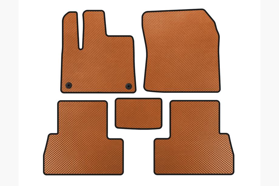 Peugeot Partner/Rifter 2019- Tapis de sol EVA (Empattement Long, Orange) Photo 1