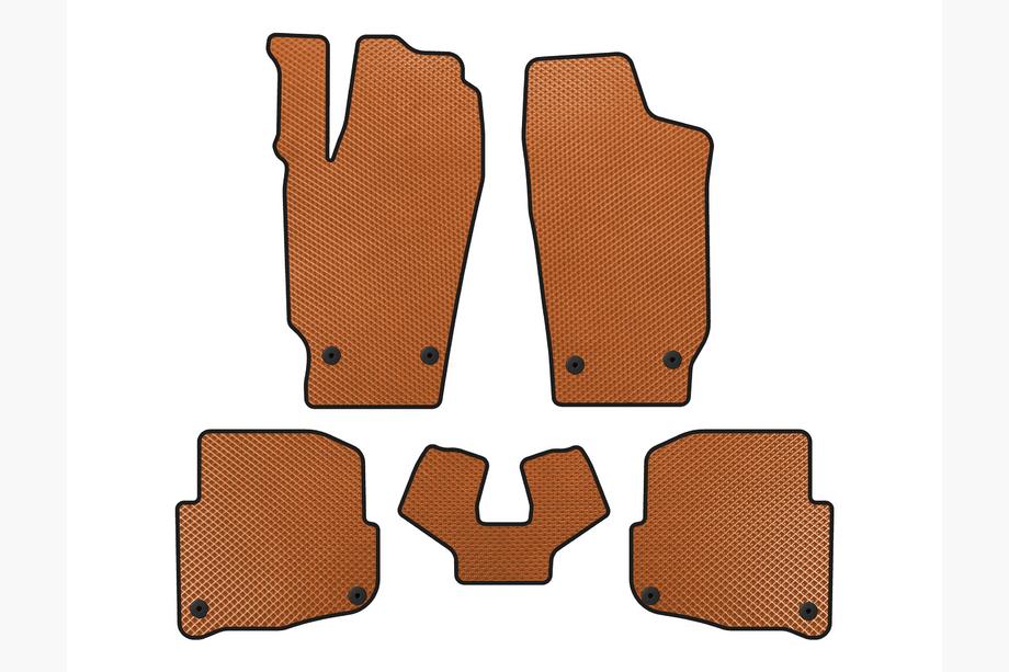 Skoda Fabia 2000-2007 Tapis de sol EVA (SD, Orange) Image