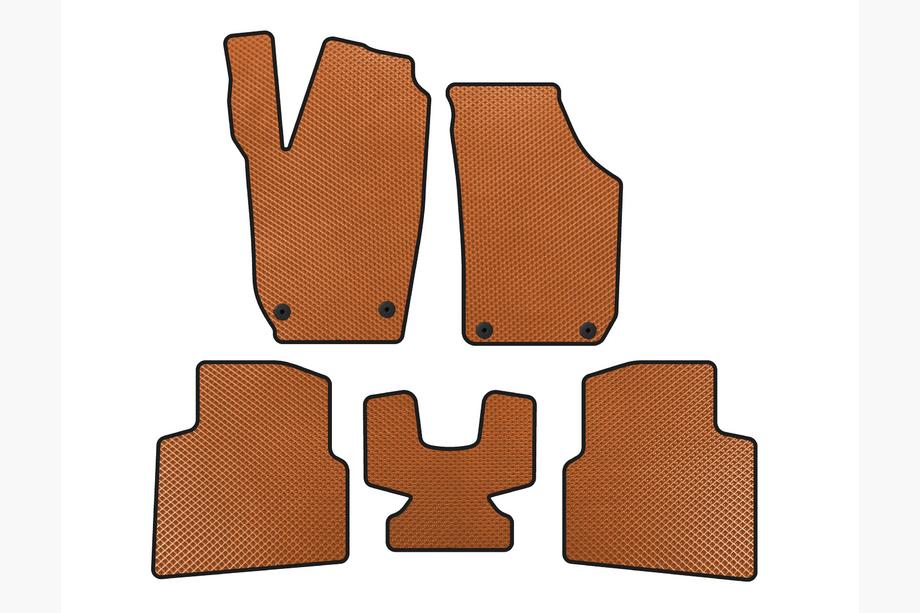 Skoda Roomster 2006-2015 Tapis de sol EVA (Orange) Image