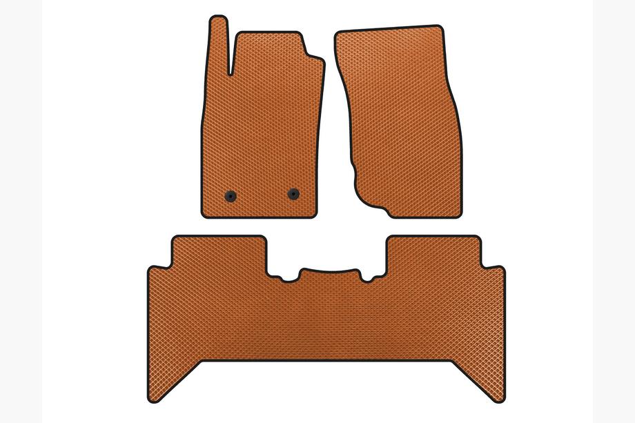 Toyota Hilux 2006-2015 Tapis de sol EVA V2 (Orange) Image