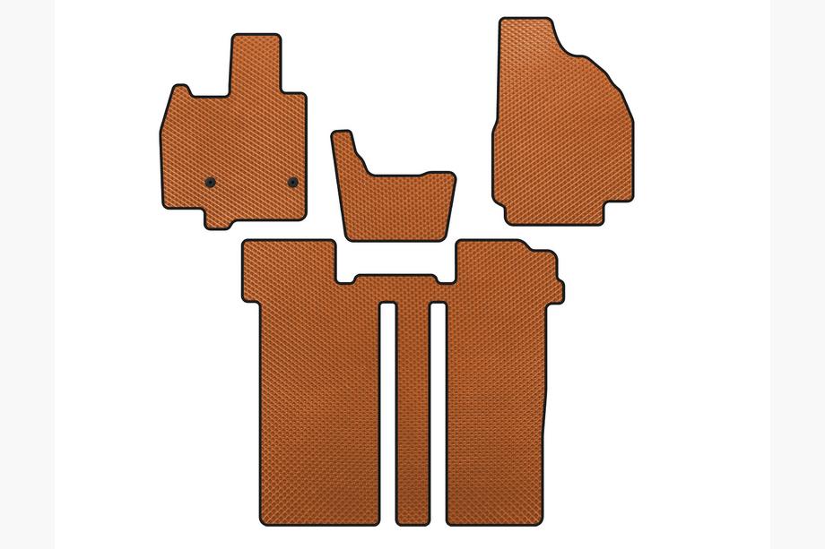 Toyota Previa 2006-2019 Tapis de sol EVA (2 Rangées, 6 Places, Orange) Photo 1