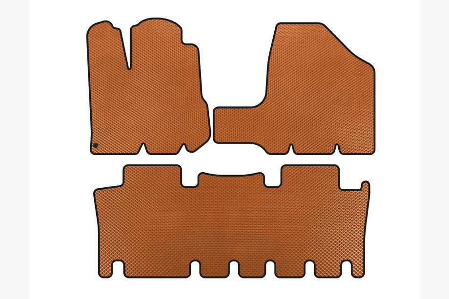 Toyota Sienna 2003-2009 Tapis de sol EVA (2 Rangées, Orange) Image