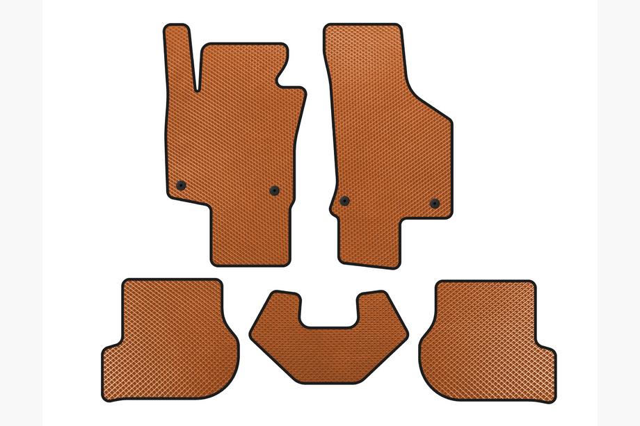 Volkswagen Scirocco 2008-2017 Tapis de sol EVA (HB, 3 Portes, Orange) Image