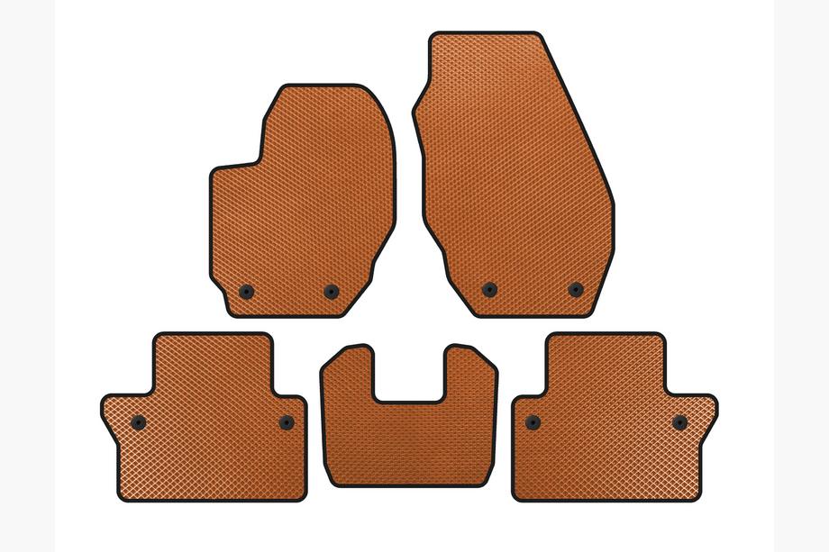 Volvo V70 2007-2013 Tapis de sol EVA (Orange) Image