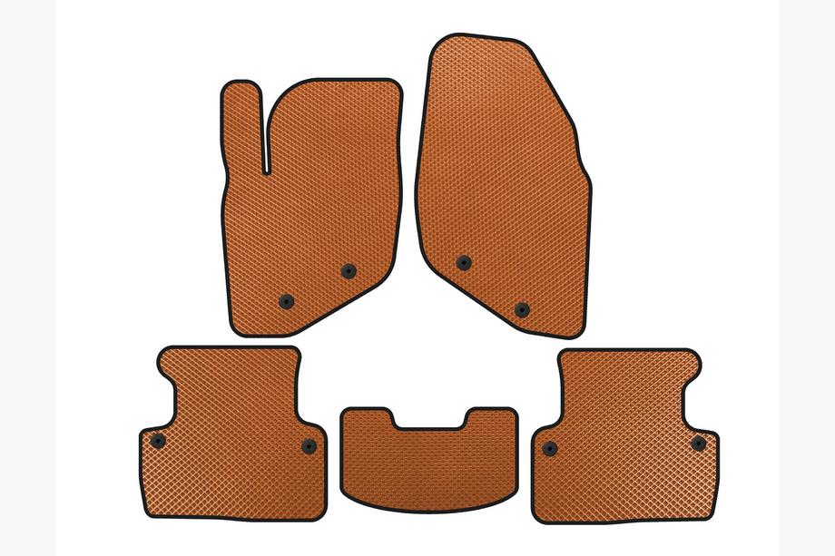 Volvo V70 2000-2007 Tapis de sol EVA (Orange) Image