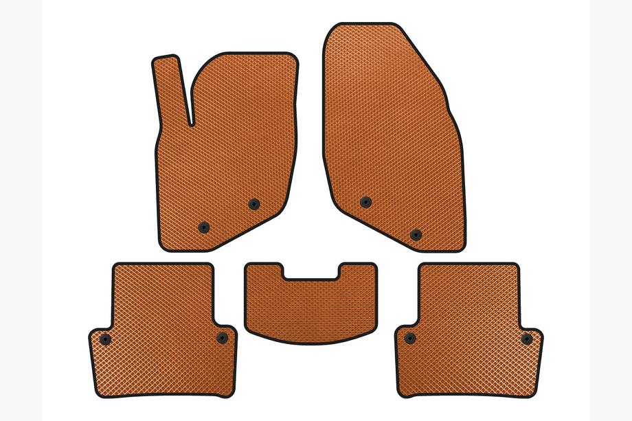 Volvo XC70 2000-2007 Tapis de sol EVA (Orange) Image