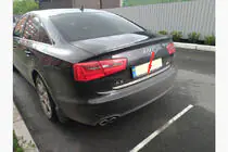 Audi A6 C7 2011-2017 Baguette de coffre inox photo 7
