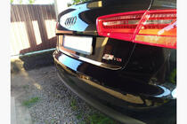 Audi A6 C7 2011-2017 Baguette de coffre inox Carmos - Acier Inoxydable Turc photo 2