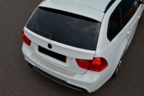BMW 3 Series E90/E91 2005-2011 Protection de pare-chocs arrière inox (2006-2008, SW) photo 1