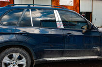BMW X5 E70 2007-2013 Moulures de Montants de Porte en Acier Inoxydable photo 1