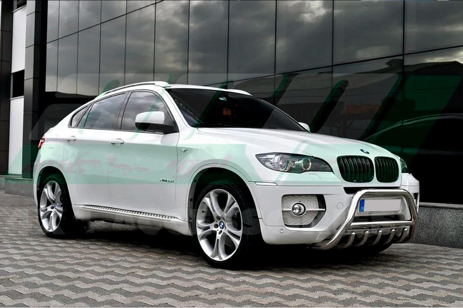 BMW X6 E71 2008–2014 Pare-buffle WT003 (Inox) 50mm Photo 2