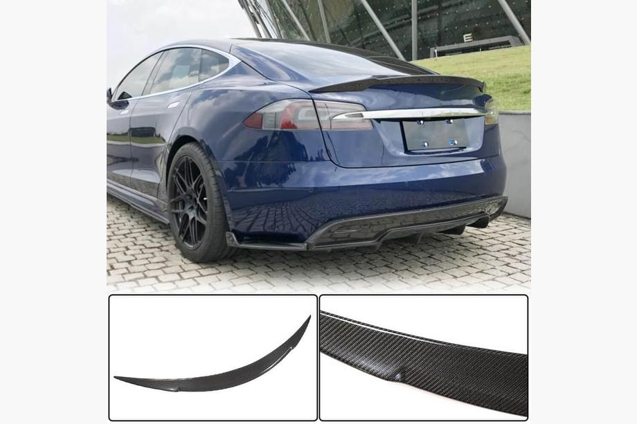 Tesla Model S 2012– Spoiler V1 (Carbone) Image