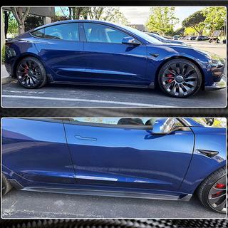 Seuils de Porte V4 (2017-2023, Carbone) Tesla Model 3 2017- photo 4