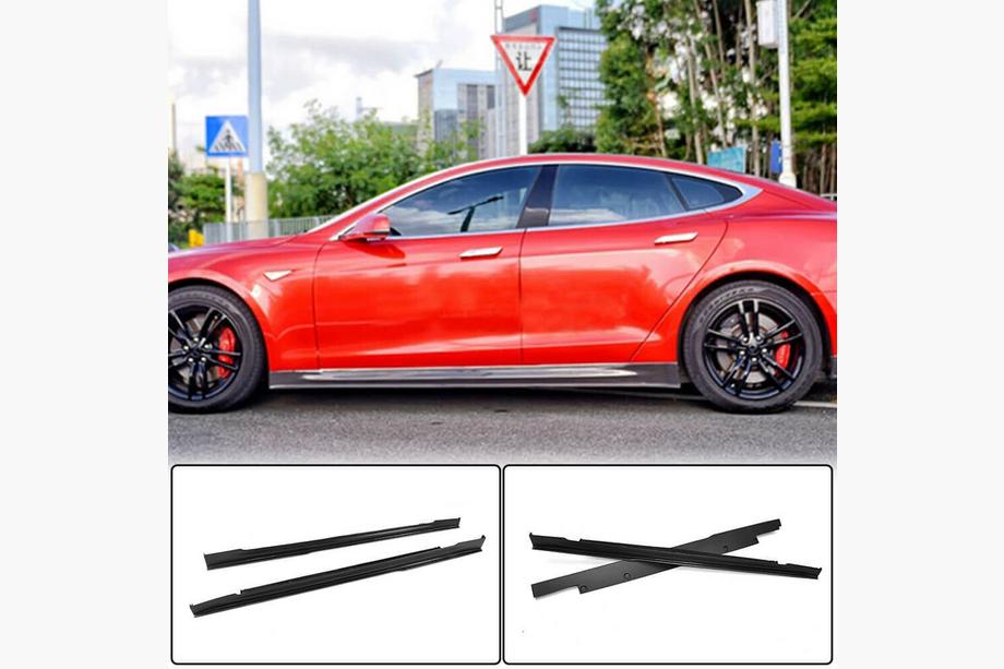 Tesla Model S 2012– Seuils de Porte V1 (2014-2021, Carbone) Image