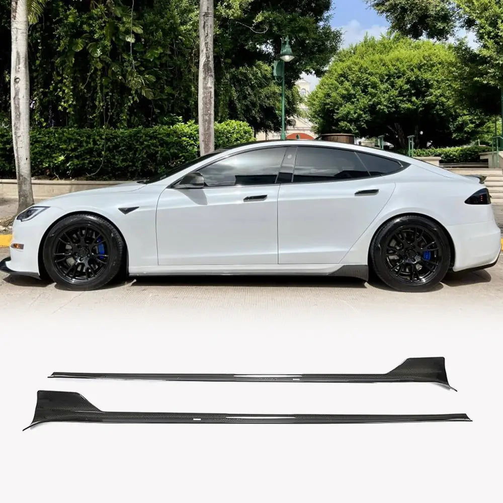 Seuils de porte (2021+, Carbone) Tesla Model S 2012– photo 1