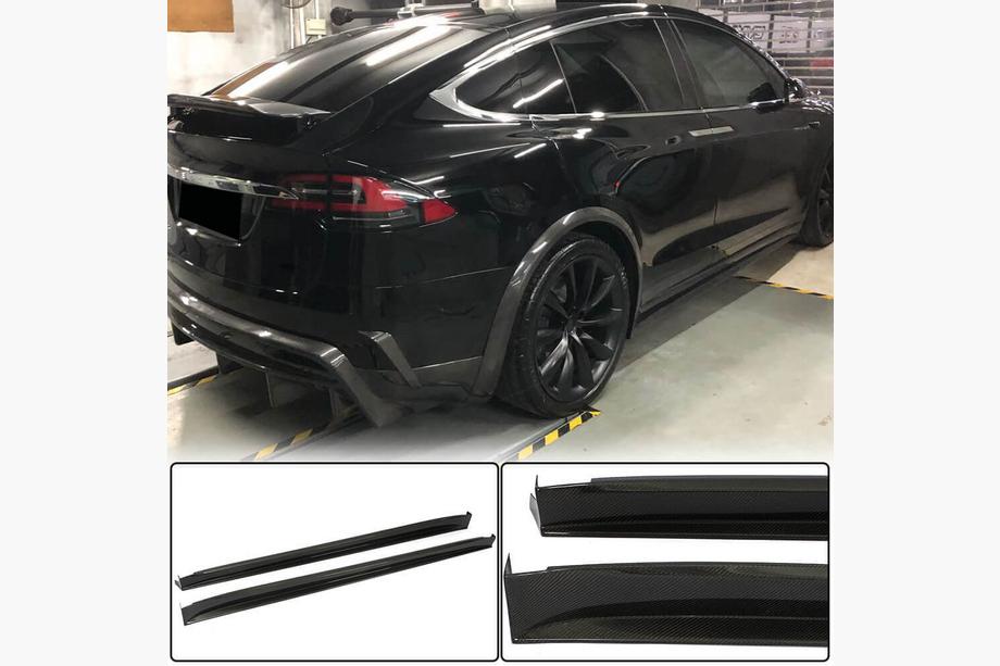 Tesla Model X 2015- Seuils de porte carbone V3 (2016-2020) Image