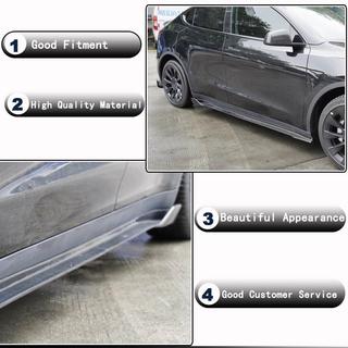 Couvre-bas de caisse V1 (2020-2025, Carbone) Tesla Model Y 2020- photo 3