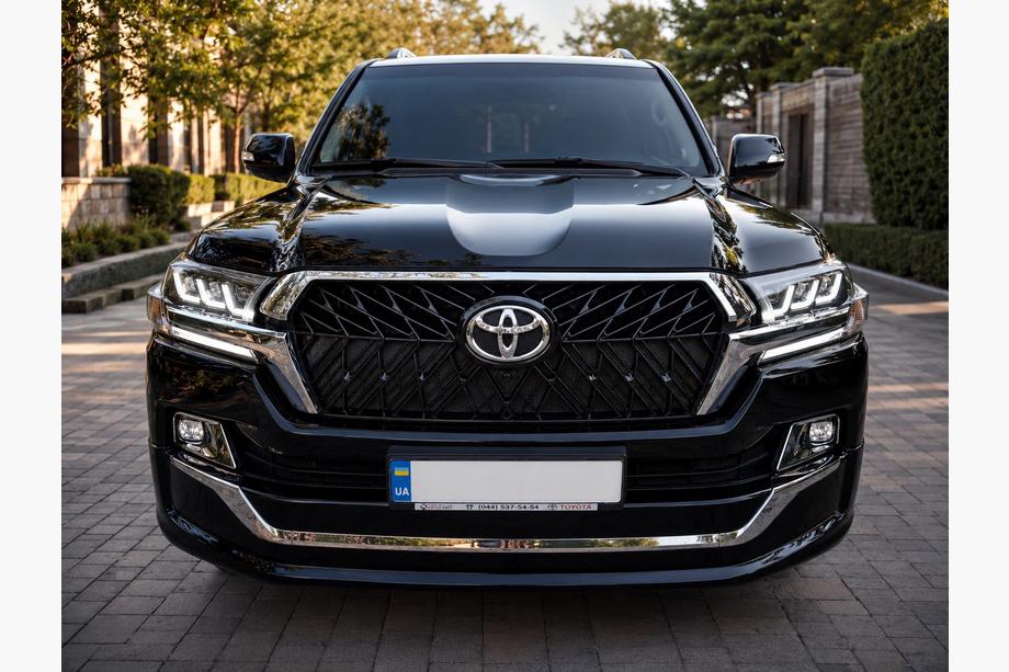 Toyota Land Cruiser 200 2007-2021 Lame avant 2016↗ (Executive 2019) Noir Photo 6