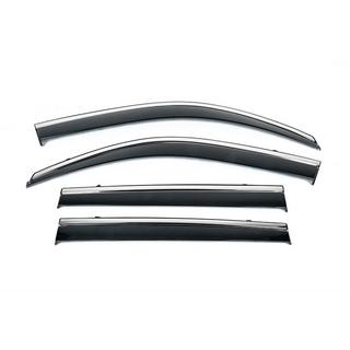 Déflecteurs de Vitres avec Moulure Chromée Niken Luxury (Double Cab, 4 pcs) Chevrolet Silverado 2019-