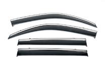 Chevrolet Colorado 2012–2022 2012-2022 Déflecteurs de Vitres avec Moulure Chromée Niken Luxury (2018-2022, 4 pcs) photo 1