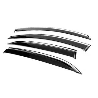 Deflecteurs de Vitres avec Moulure Chromee Niken Luxury (4 pcs) photo 2