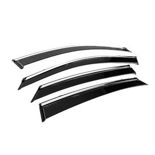 Deflecteurs de Vitres avec Moulure Chromee Niken Luxury (4 pcs) photo 3