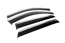 Hyundai Santa Fe 2 2006-2012 Deflecteurs de Vitres avec Moulure Chromee Niken Luxury (4 pcs) photo 3