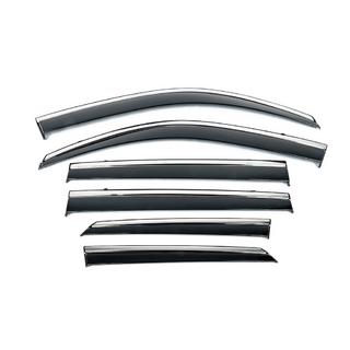 Déflecteurs de vitres chromés Niken Luxury (2020-2023, 6 pcs)