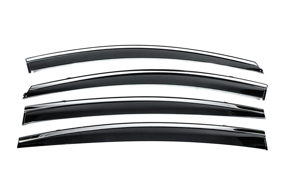 Hyundai Elantra (AD) 2015-2020 Deflecteurs de Vitres avec Moulure Chromee Niken Luxury (4 pcs) Image