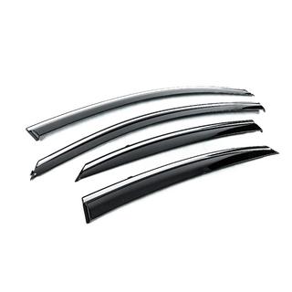 Deflecteurs de Vitres avec Moulure Chromee Niken Luxury (4 pcs) Hyundai Accent 2017-2023 photo 3