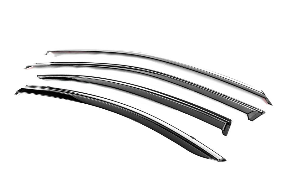 Lexus ES 2006-2011 Deflecteurs de Vitres avec Moulure Chromee Niken Luxury (4 pcs) Photo 2