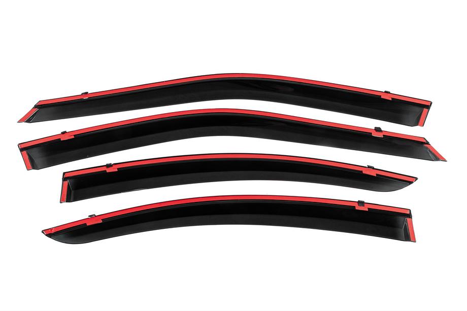 Lexus ES 2006-2011 Deflecteurs de Vitres avec Moulure Chromee Niken Luxury (4 pcs) Photo 4