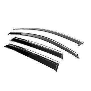 Deflecteurs de Vitres avec Moulure Chromee Niken Luxury (4 pcs) photo 2