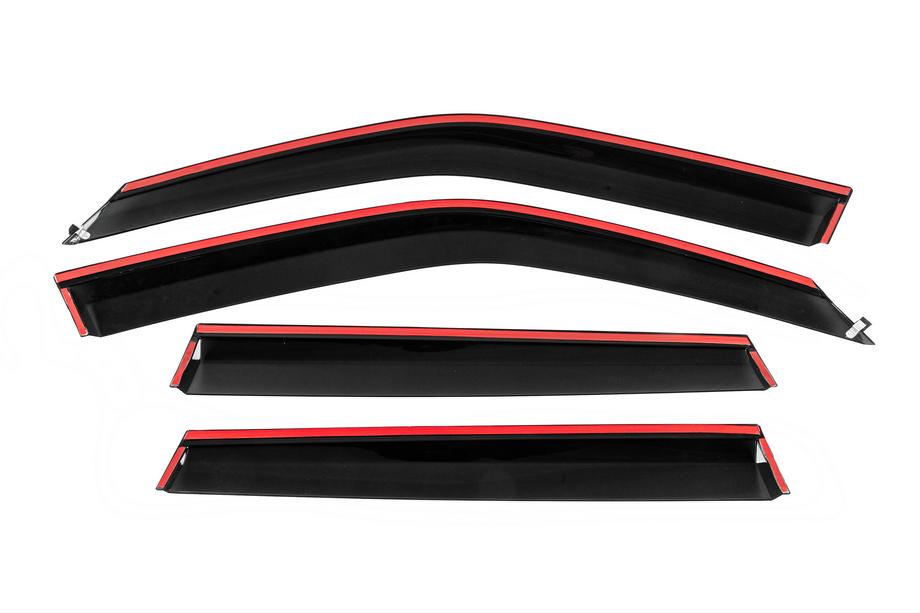 Subaru Forester 2008-2013 Deflecteurs de Vitres avec Moulure Chromee Niken Luxury (4 pcs) Photo 4