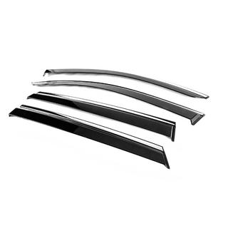 Deflecteurs de Vitres avec Moulure Chromee Niken Luxury (4 pcs) photo 2