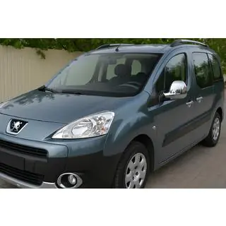 Couvre-Rétroviseurs 2008-2012 (2 pcs, Acier Inoxydable) Peugeot Partner Tepee 2008-2018 photo 1