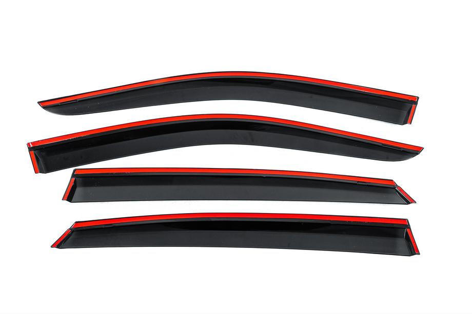 Toyota Venza 2020- Deflecteurs de Vitres avec Moulure Chromee Niken Luxury (4 pcs) Photo 4