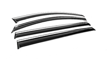 Toyota Sienna 2020- Deflecteurs de Vitres avec Moulure Chromee Niken Luxury (4 pcs) photo 3